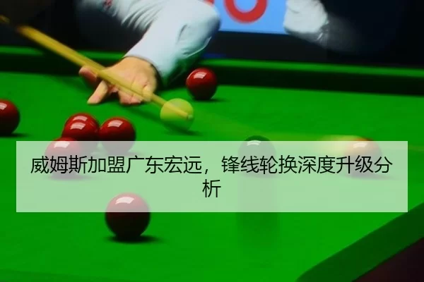 威姆斯加盟广东宏远，锋线轮换深度升级分析